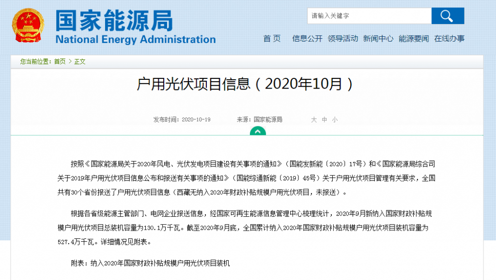 快装!11月为户用光伏补贴最后一个月!补贴指标仅剩0.7GW